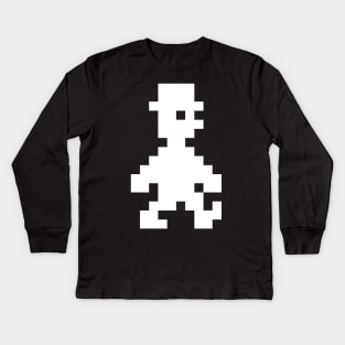 Jet Set Willy Pixel Art Kids Long Sleeve T-Shirt